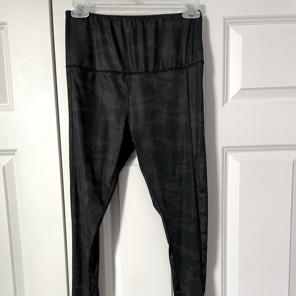 Camouflage leggings.
